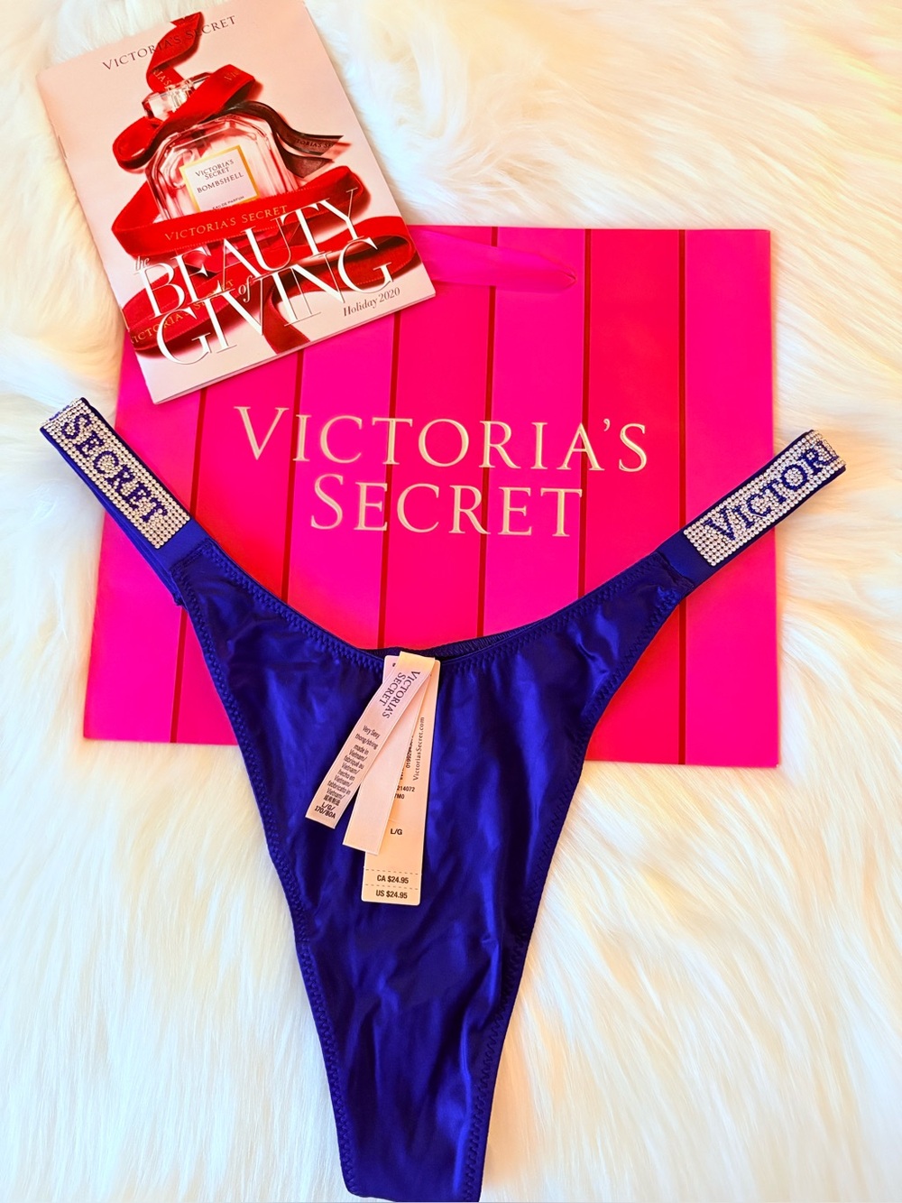 🩷🩷Victoria’s Secret logo shine strap panty (L)🩷🩷